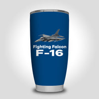 Thumbnail for The Fighting Falcon F16 Designed Tumbler Travel Mugs