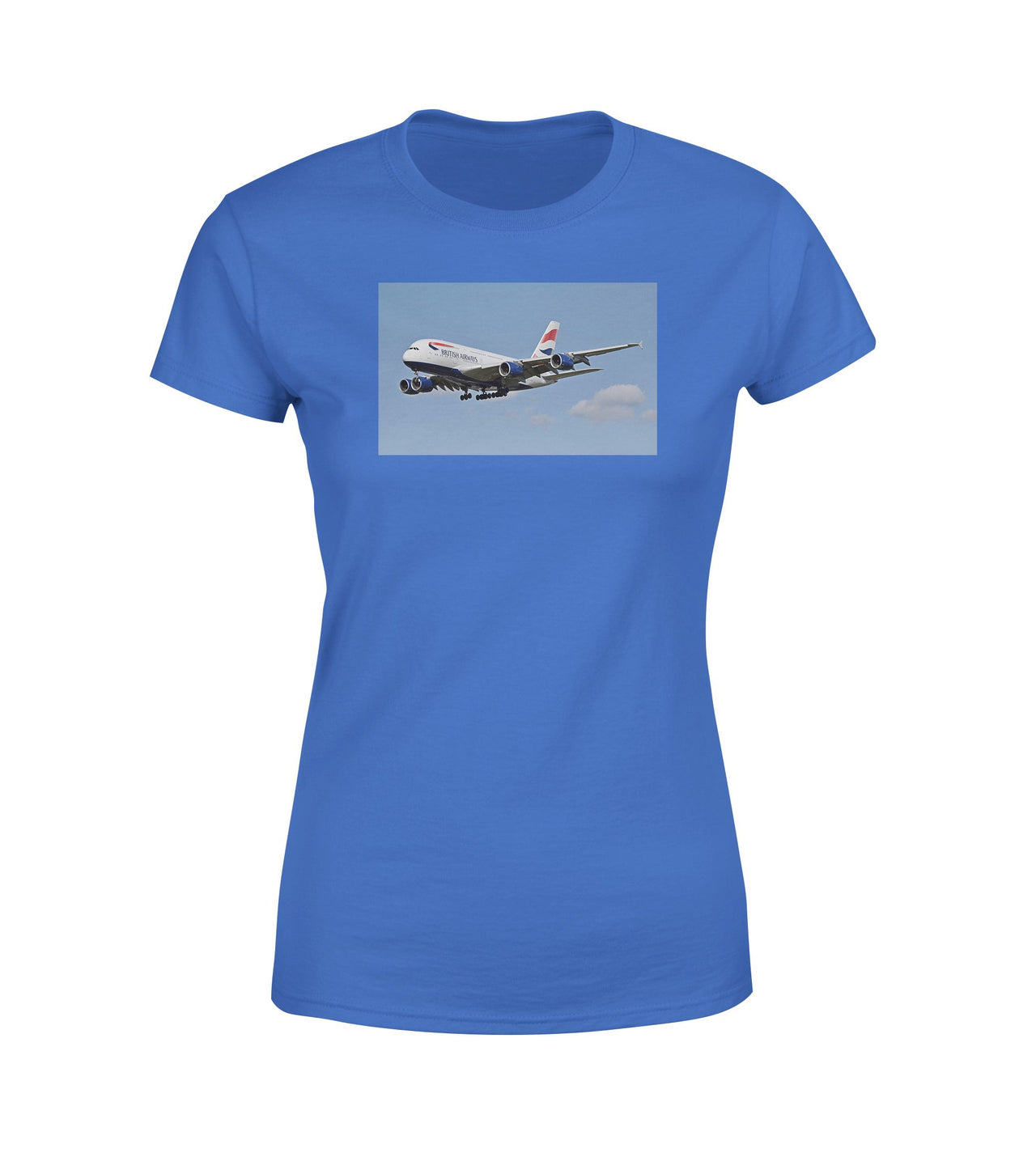 Landing British Airways A380 Designed Women T-Shirts