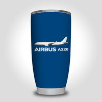 Thumbnail for The Airbus A220 Designed Tumbler Travel Mugs