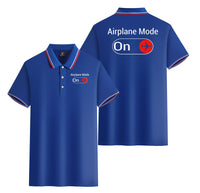 Thumbnail for Airplane Mode On Designed Stylish Polo T-Shirts (Double-Side)