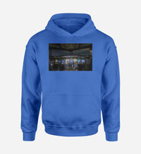 Thumbnail for Airbus A380 Cockpit Designed Hoodies