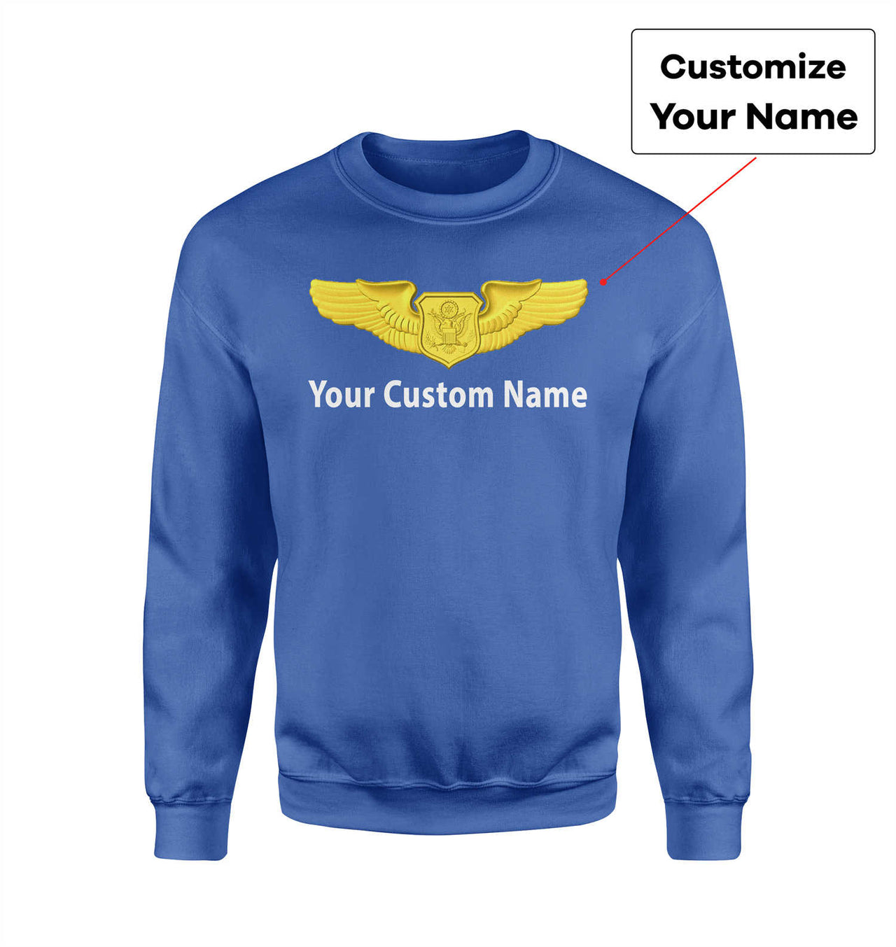 Custom Name & Big Badge (Special US Air Force) Designed 3D Sweatshirts