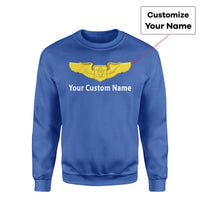 Thumbnail for Custom Name & Big Badge (Special US Air Force) Designed 3D Sweatshirts