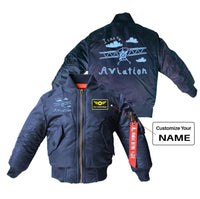 Thumbnail for I Can Fly & Aviation Designed Children Bomber Jackets