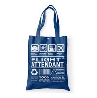 Thumbnail for Flight Attendant Label Designed Tote Bags
