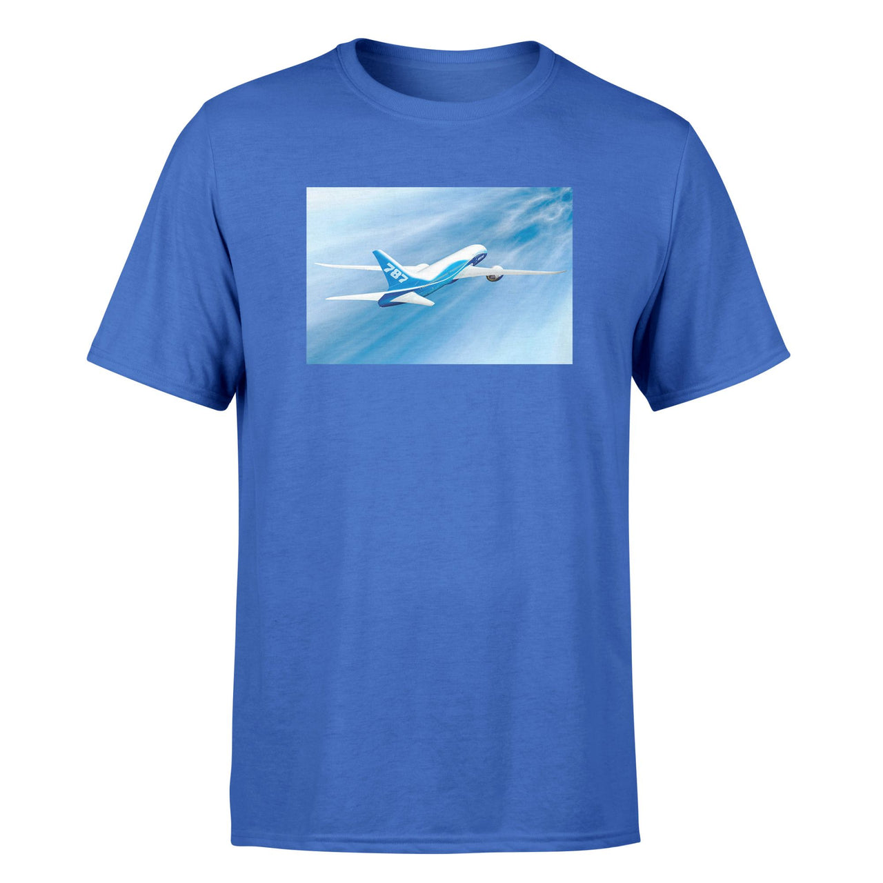 Beautiful Painting of Boeing 787 Dreamliner Designed T-Shirts