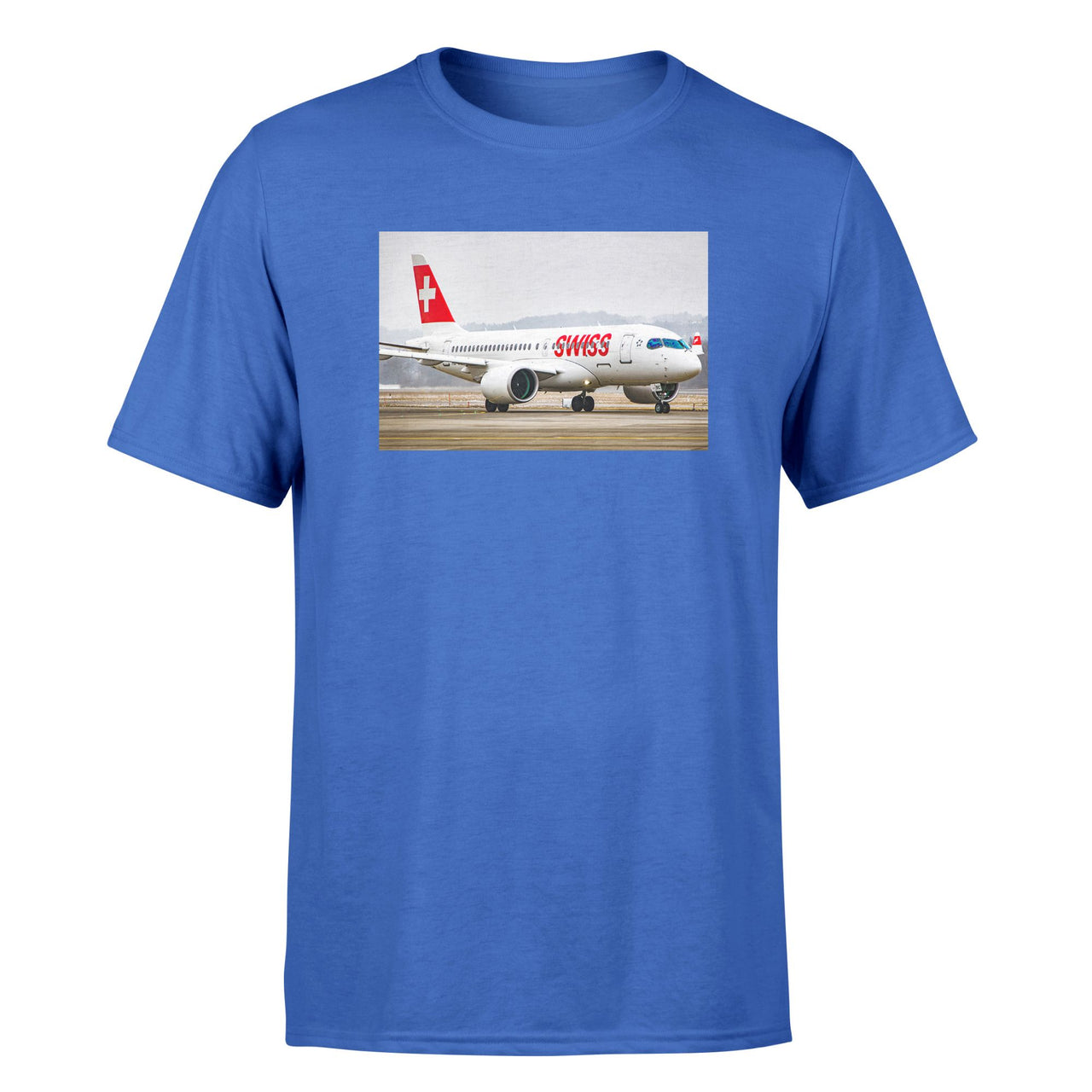 Swiss Airlines Bombardier CS100 Designed T-Shirts