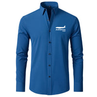Thumbnail for Airbus A320 Printed Designed Long Sleeve Shirts