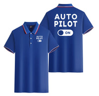 Thumbnail for Auto Pilot ON Designed Stylish Polo T-Shirts (Double-Side)