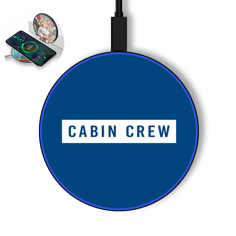 Cabin Crew Text Designed Wireless Chargers