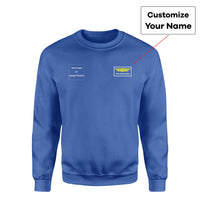 Thumbnail for Side Your Custom Logos & Name (Badge 1) Designed Sweatshirts