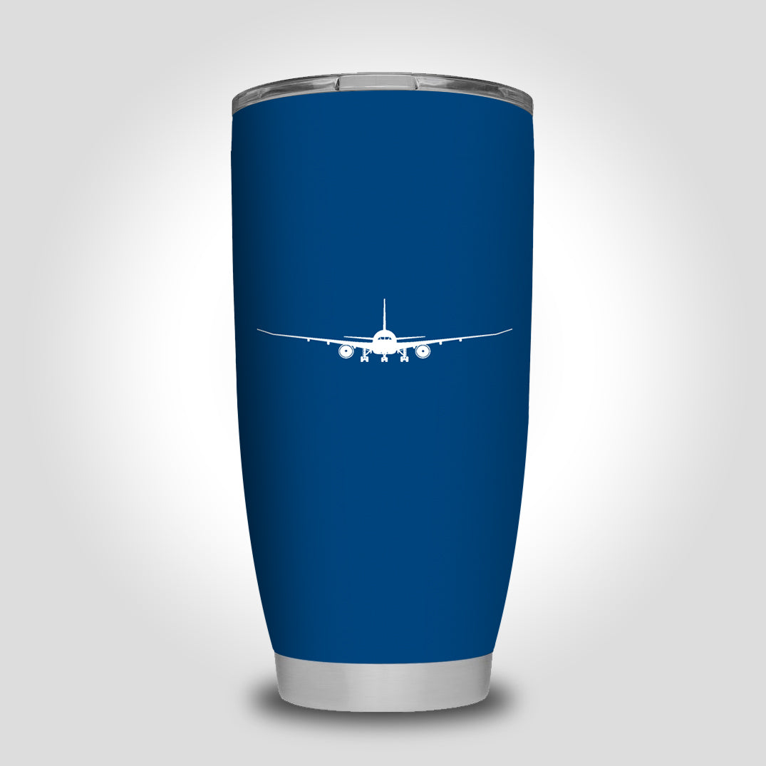 Boeing 787 Silhouette Designed Tumbler Travel Mugs