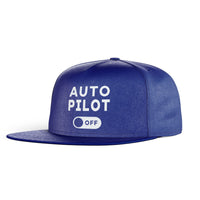 Thumbnail for Auto Pilot Off Designed Snapback Caps & Hats