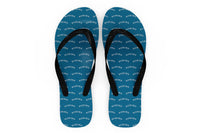Thumbnail for Special BOEING Text Designed Slippers (Flip Flops)