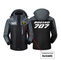 Thumbnail for Boeing 707 & Text Designed Thick Winter Jackets