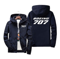 Thumbnail for Boeing 707 & Text Designed Windbreaker Jackets