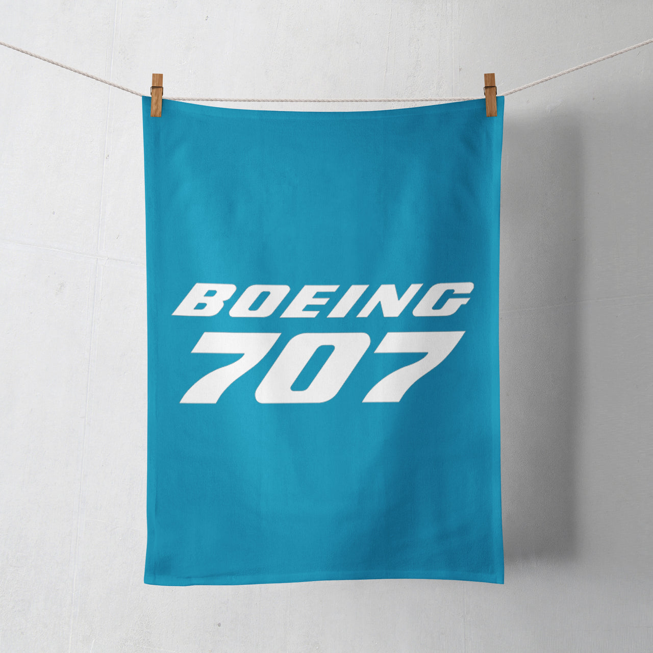 Boeing 707 & Text Designed Towels