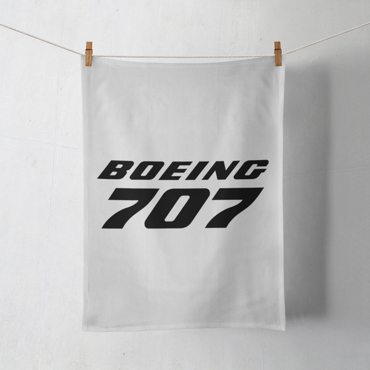 Boeing 707 & Text Designed Towels