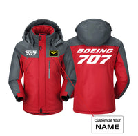 Thumbnail for Boeing 707 & Text Designed Thick Winter Jackets