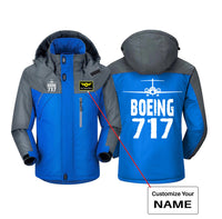 Thumbnail for Boeing 717 & Plane Designed Thick Winter Jackets