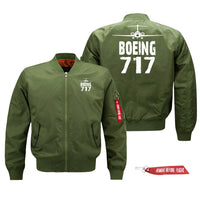 Thumbnail for Boeing 717 Silhouette & Designed Pilot Jackets (Customizable)