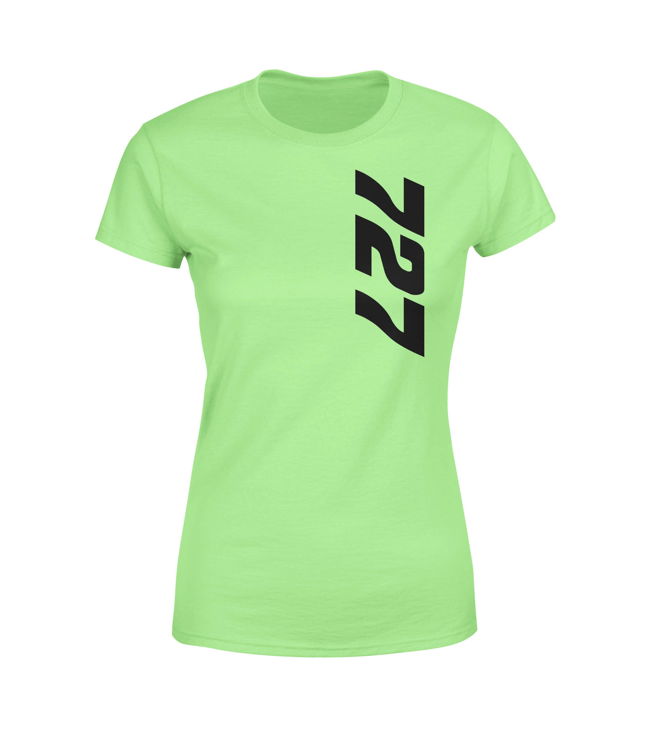 727 Side Text Designed Women T-Shirts