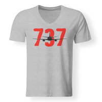 Thumbnail for Boeing 737 Designed V-Neck T-Shirts