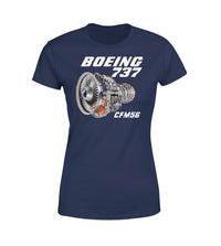 Thumbnail for Boeing 737 Engine & CFM56 Designed Women T-Shirts