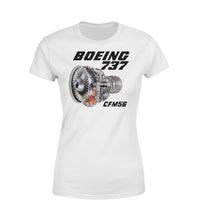 Thumbnail for Boeing 737 Engine & CFM56 Designed Women T-Shirts