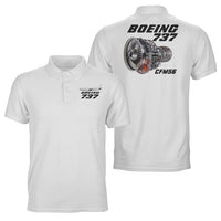 Thumbnail for Boeing 737 Engine & CFM56 Designed Double Side Polo T-Shirts