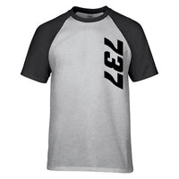 Thumbnail for 737 Side Text Designed Raglan T-Shirts
