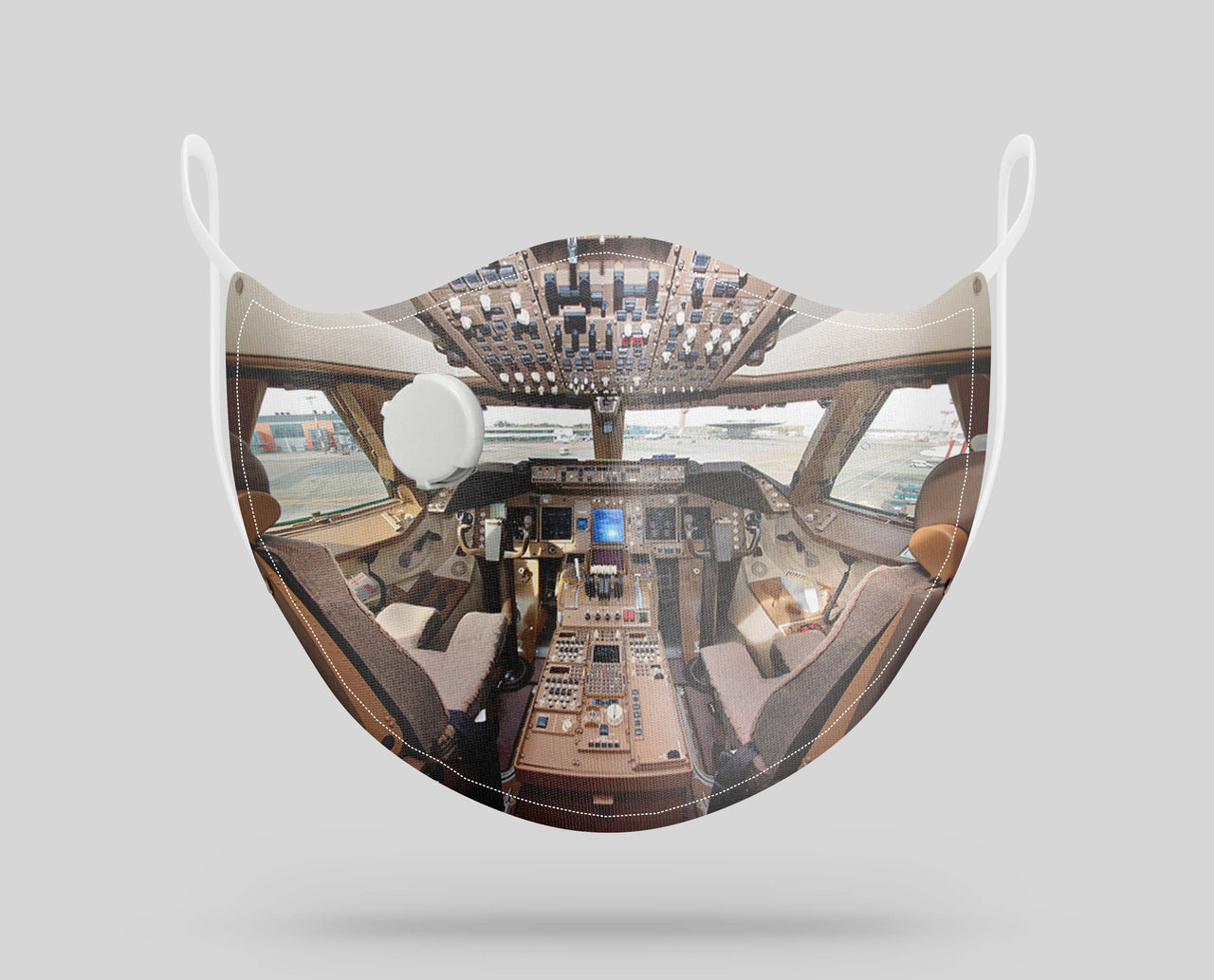 Boeing 747 Cockpit Designed Face Masks