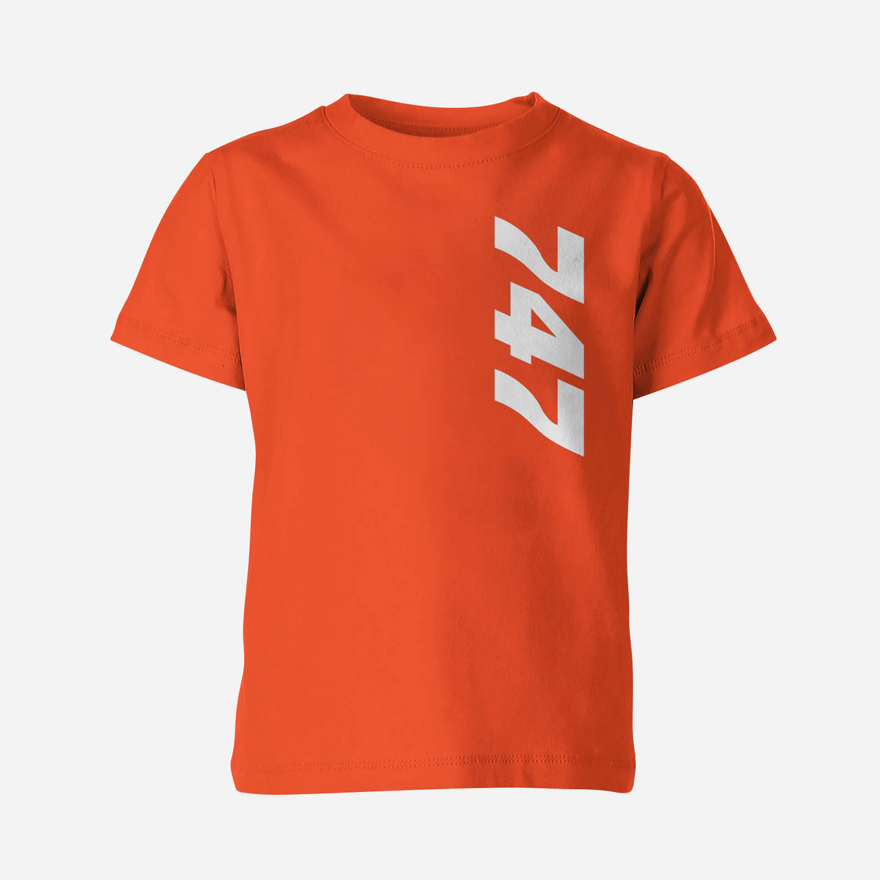 747 Side Text Designed Children T-Shirts