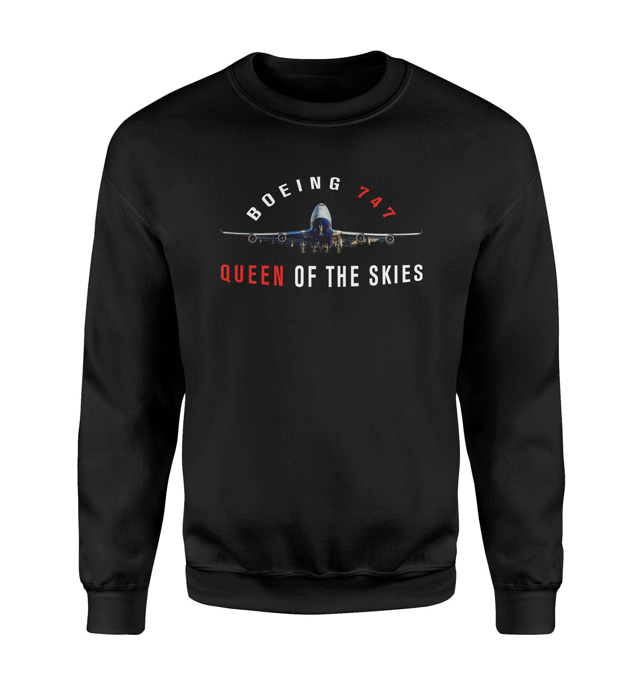 Boeing 747 Queen of the Skies Designed Sweatshirts