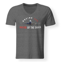Thumbnail for Boeing 747 Queen of the Skies Designed V-Neck T-Shirts