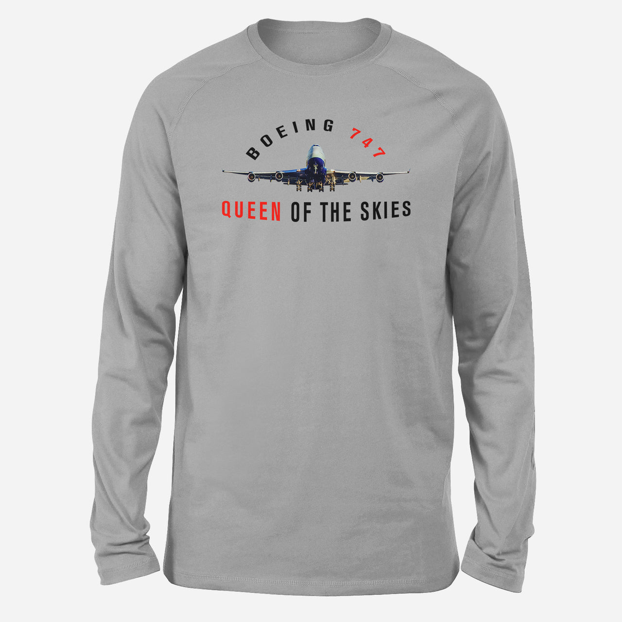Boeing 747 Queen of the Skies Designed Long-Sleeve T-Shirts