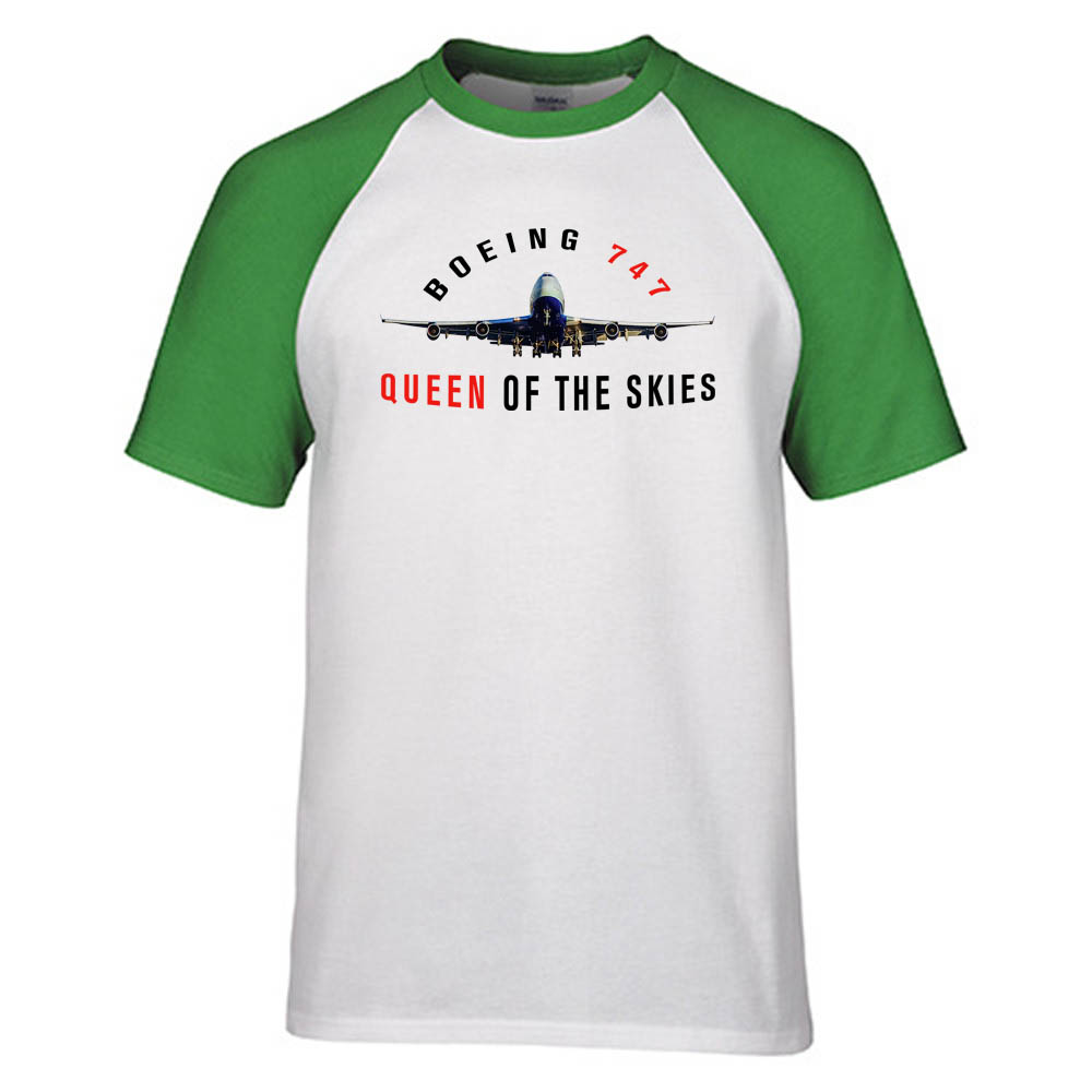 Boeing 747 Queen of the Skies Designed Raglan T-Shirts