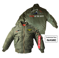 Thumbnail for Boeing 747 Queen of the Skies Designed Children Bomber Jackets