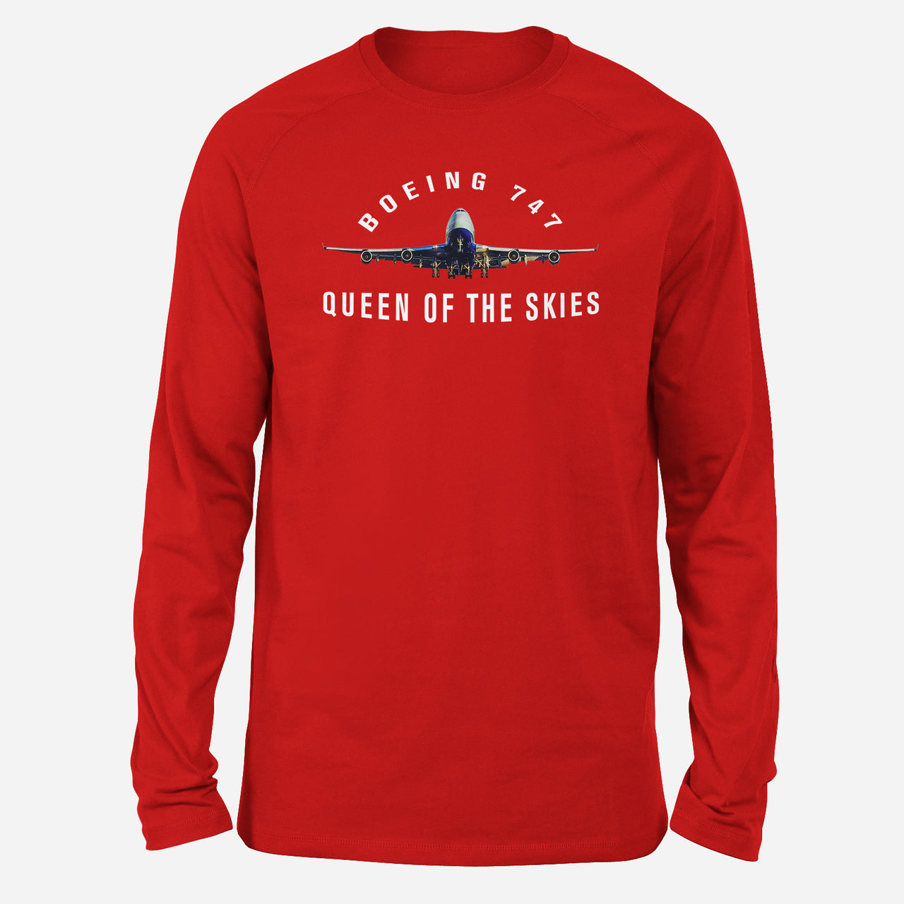 Boeing 747 Queen of the Skies Designed Long-Sleeve T-Shirts