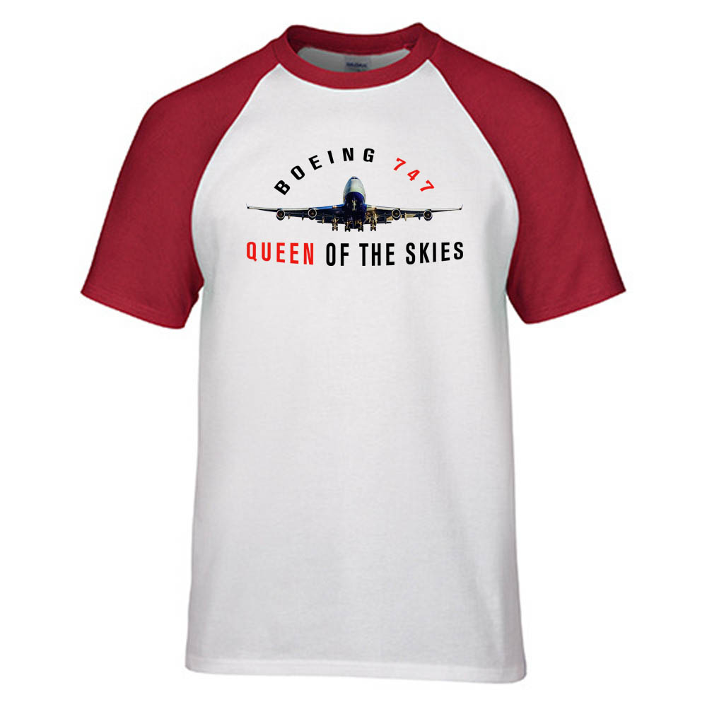 Boeing 747 Queen of the Skies Designed Raglan T-Shirts