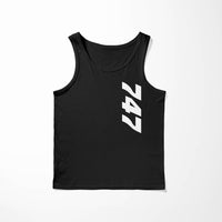 Thumbnail for 747 Side Text Designed Tank Tops