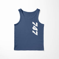 Thumbnail for 747 Side Text Designed Tank Tops