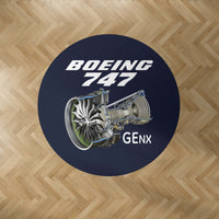 Thumbnail for Boeing 747 & GENX Engine Designed Carpet & Floor Mats (Round)