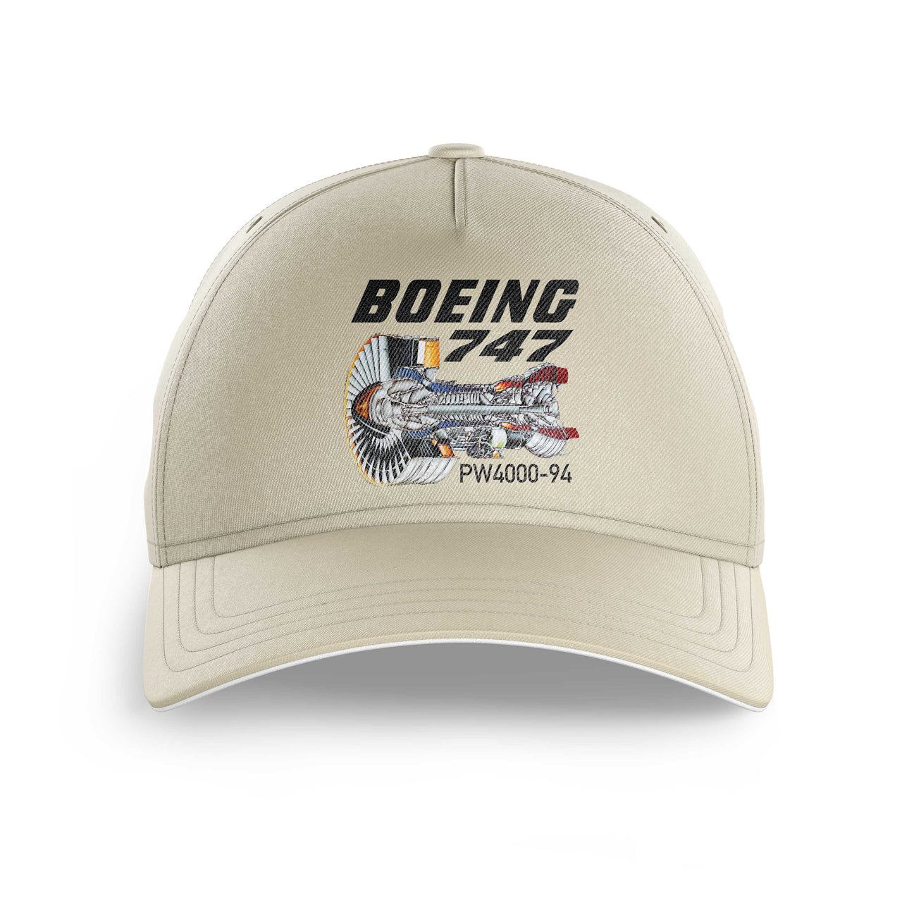 Boeing 747 & PW4000-94 Engine Printed Hats
