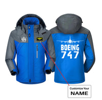Thumbnail for Boeing 747 & Plane Designed Thick Winter Jackets