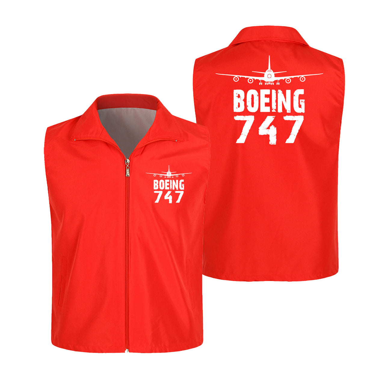 Boeing 747 & Plane Designed Thin Style Vests