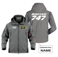 Thumbnail for Boeing 747 & Text Designed Military Jackets (Customizable)