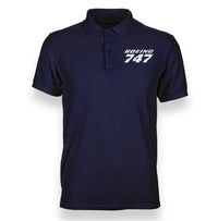 Thumbnail for Boeing 747 & Text Designed Polo T-Shirts