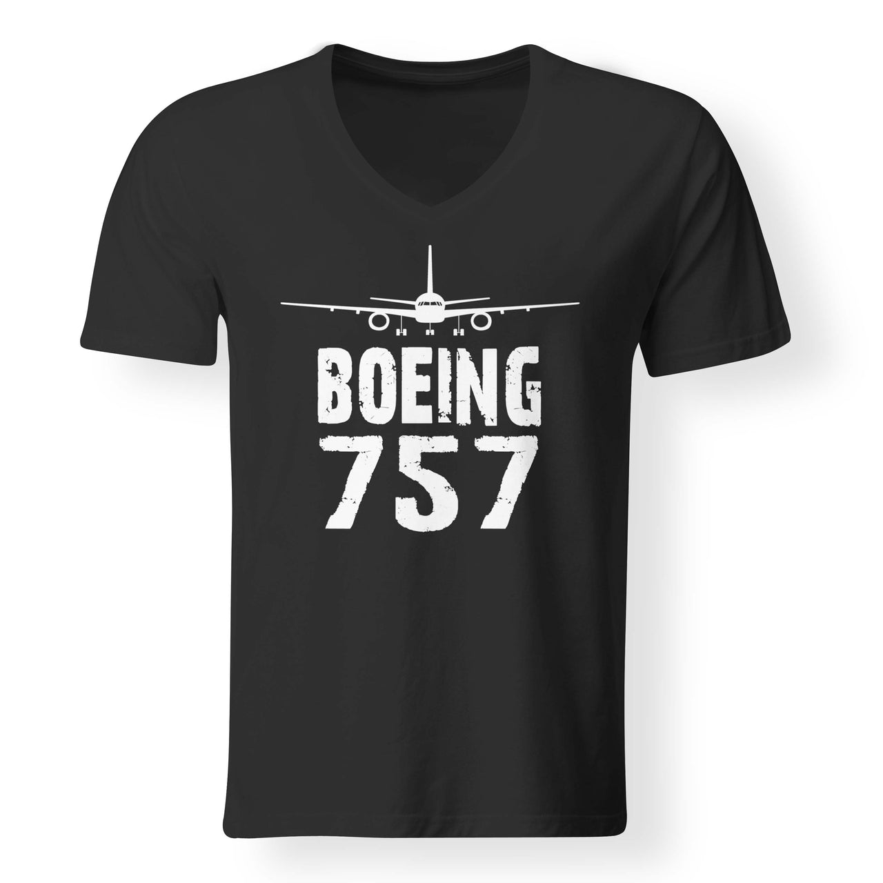 Boeing 757 & Plane Designed V-Neck T-Shirts