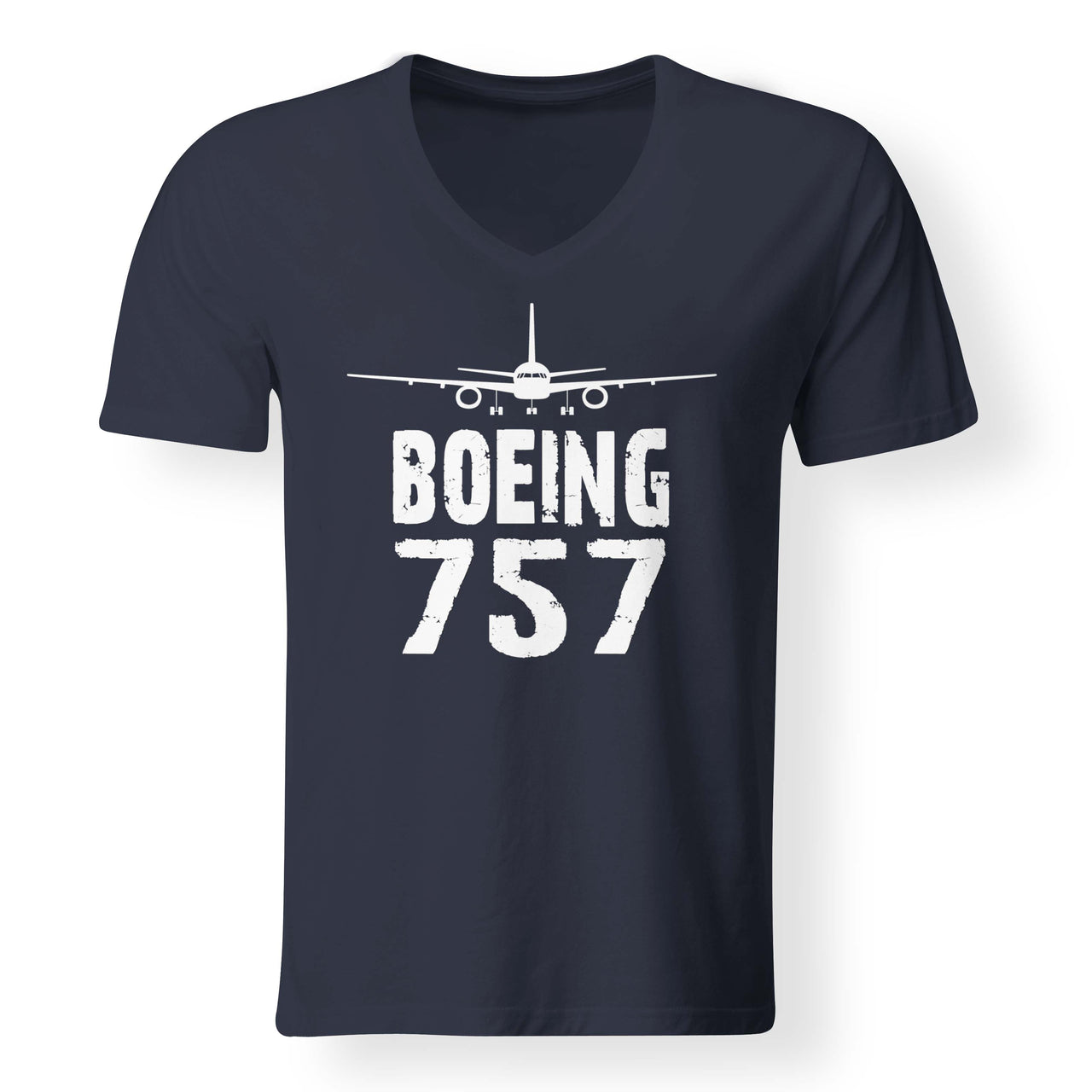 Boeing 757 & Plane Designed V-Neck T-Shirts